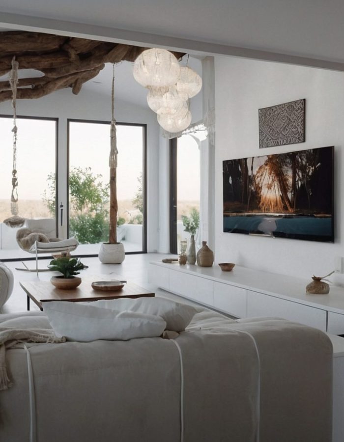 Default_interior_design_of_a_Boho_style_open_white_living_ro_0